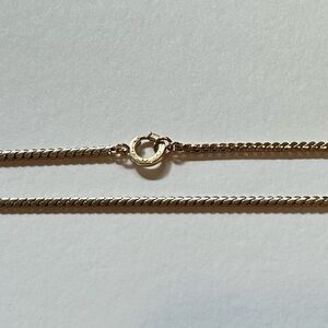 Elegant Vintage 12K Gold-Filled Chain Necklace (16in)